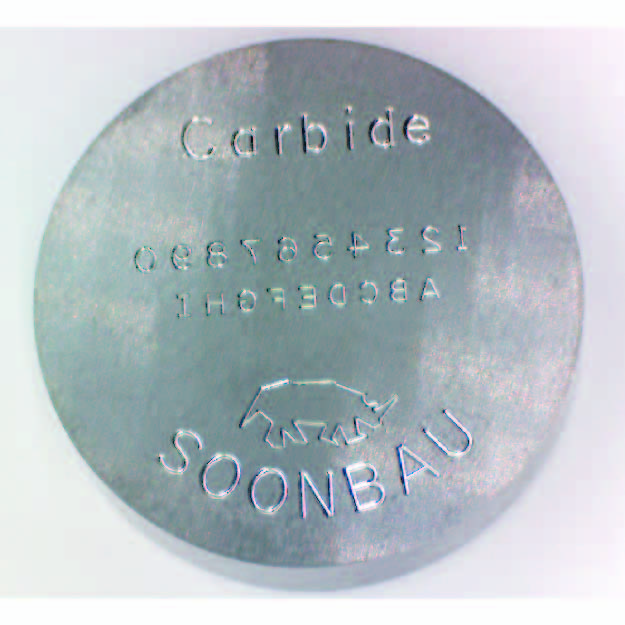 Tungsten Carbide Header Punch with Concave Marking
